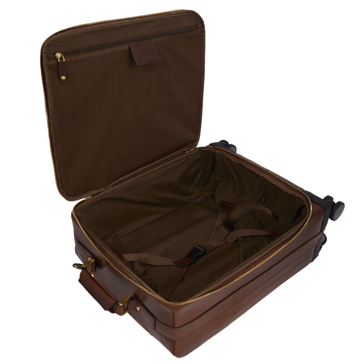 The Bridge Story Viaggio Trolley 4-Rollen aus Leder Braun/Gold The Bridge Story Viaggio Trolley 4-Rollen aus Leder Braun/Gold