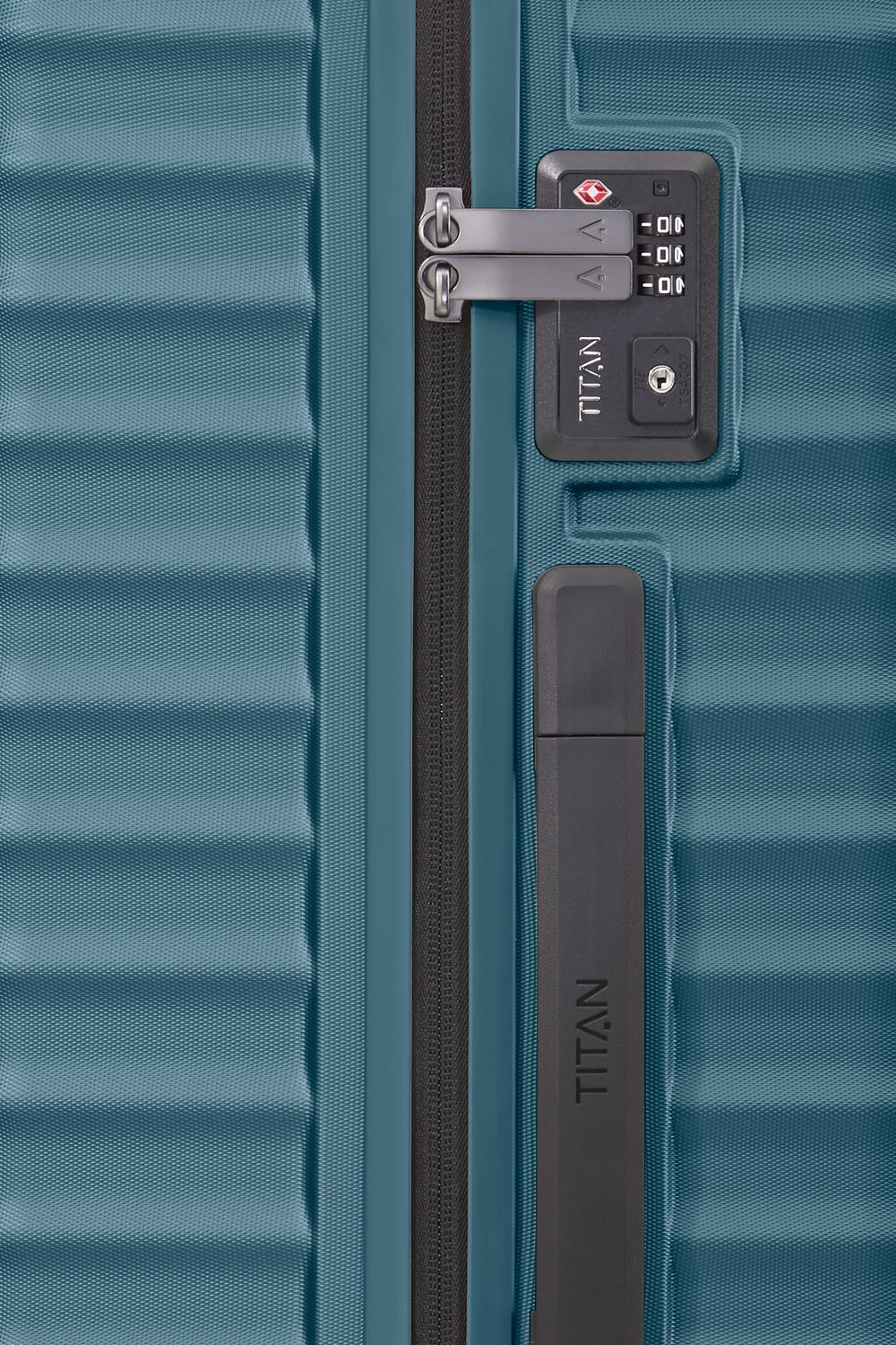 TITAN Litron 4-Rollen Trolley M 69 cm + Gratis Hotelgutschein Petrol