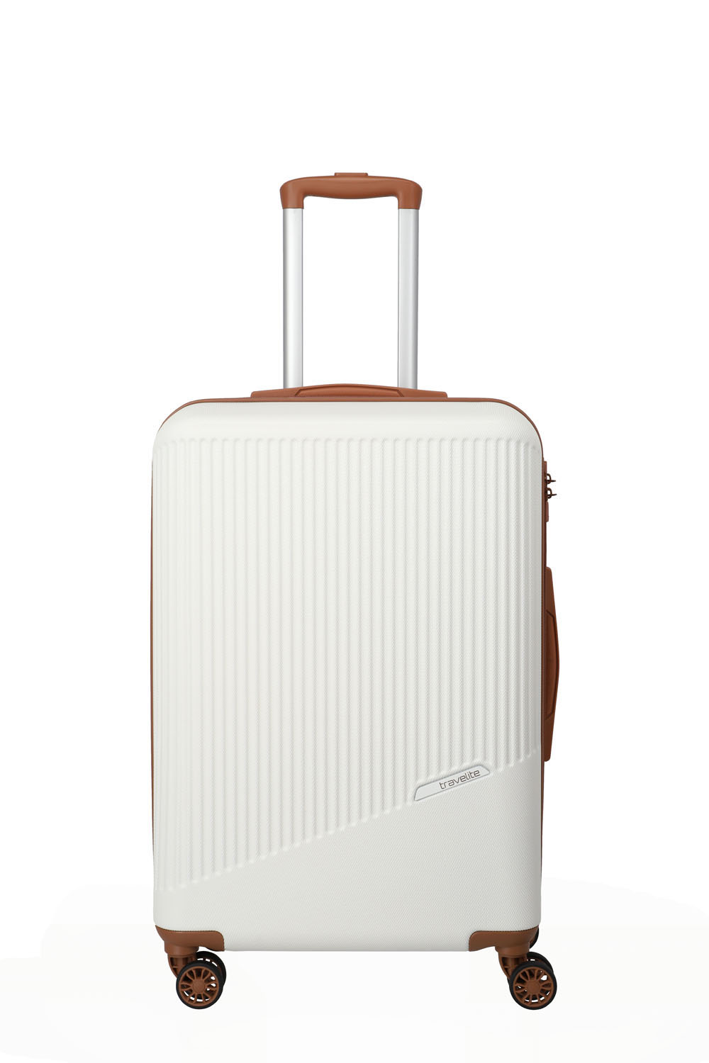 Travelite BALI Trolley M 4-Rollen Weiss/cognac Travelite BALI Trolley M 4-Rollen Weiss/cognac