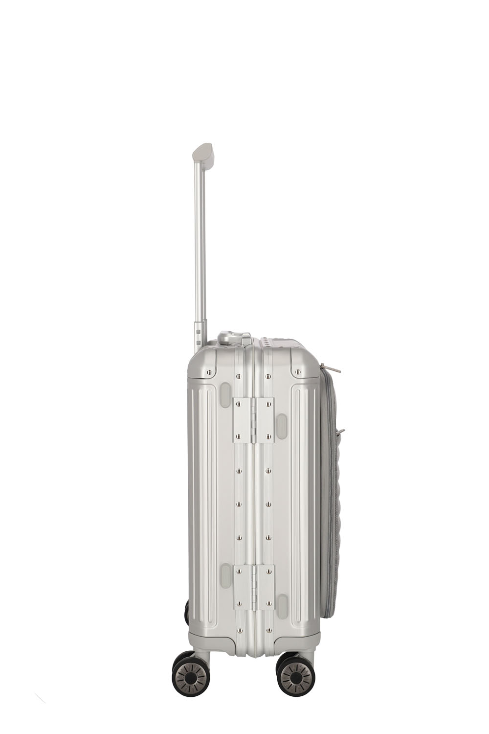 Travelite Next Trolley S 4-Rad mit Vortasche Silber Travelite Next Trolley S 4-Rad mit Vortasche Silber