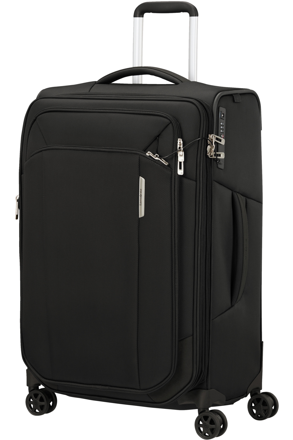 Samsonite Respark Trolley mit 4 Rollen erweiterbar 67cm + GRATIS HOTELGUTSCHEIN Ozone Black