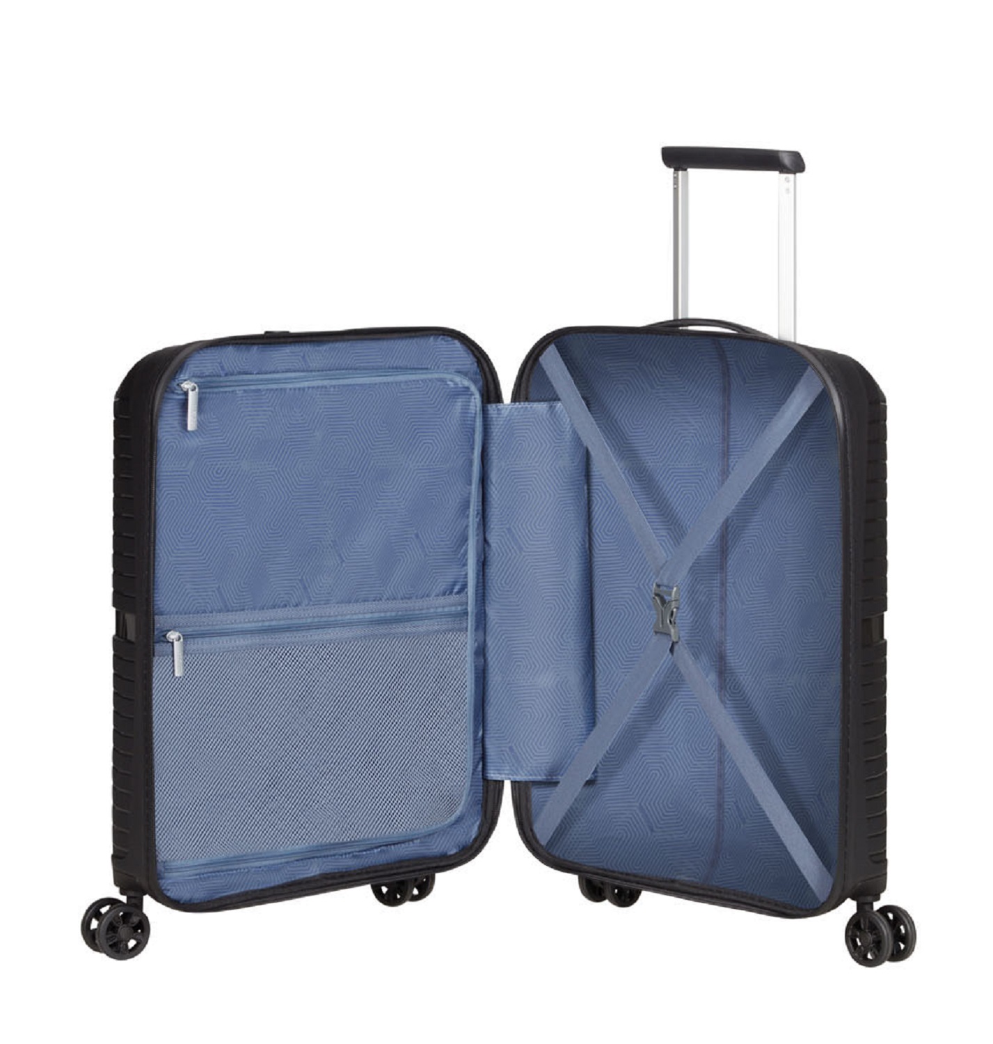 American Tourister Airconic Handgepäck Trolley 55cm mit 4 Rollen + GRATIS HOTELGUTSCHEIN Onyx Black