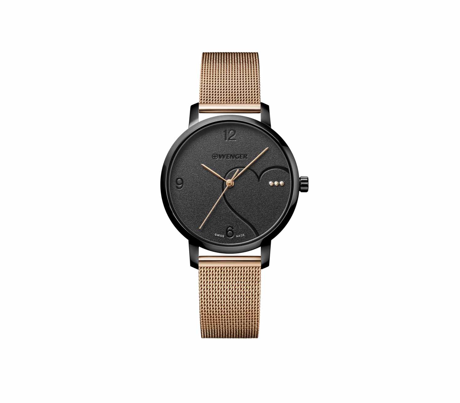 Wenger Metropolitan Donnissima 38mm Damenuhr mit Swarovski-Kristallen