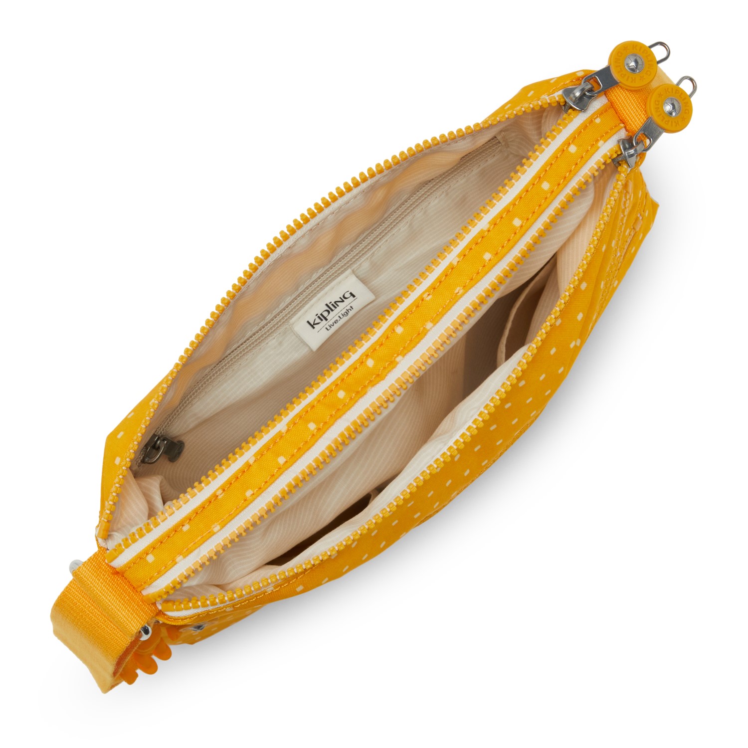 Kipling ALVAR Mittelgroße Schultertasche Soft Dot Yellow