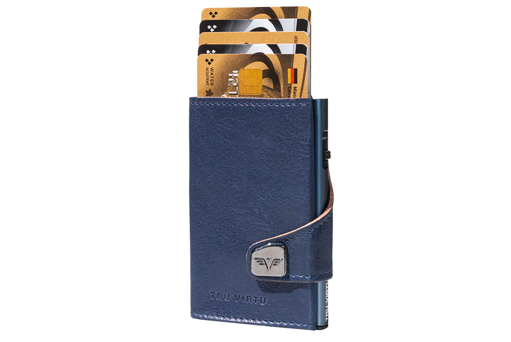Tru Virtu Click & Slide Wallet *Special Edition* Caramba Blue-Sand/Titan