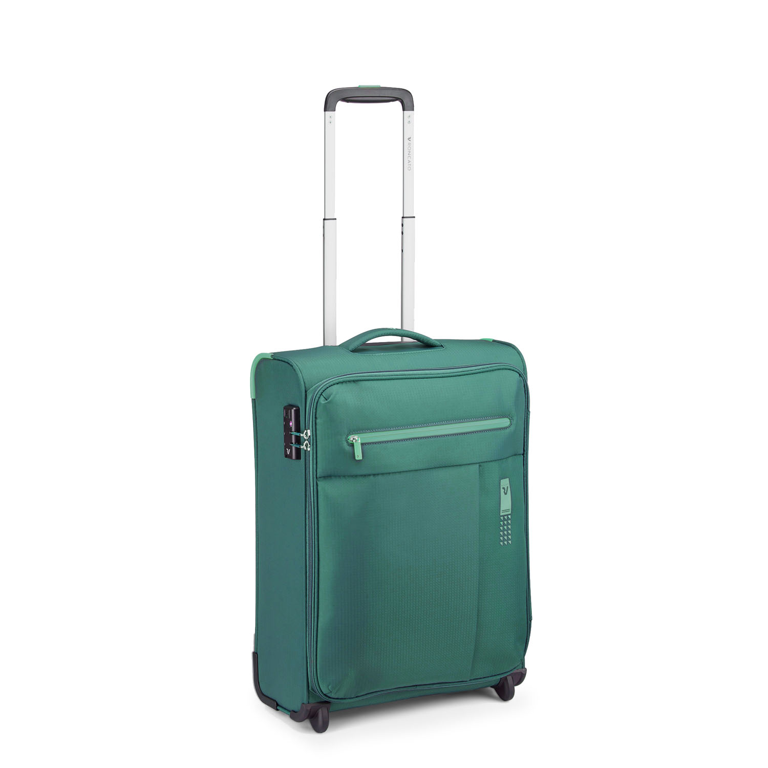 Roncato Lite Soft Handgepäck Carry-On Trolley 2-Rollen Green Bottle