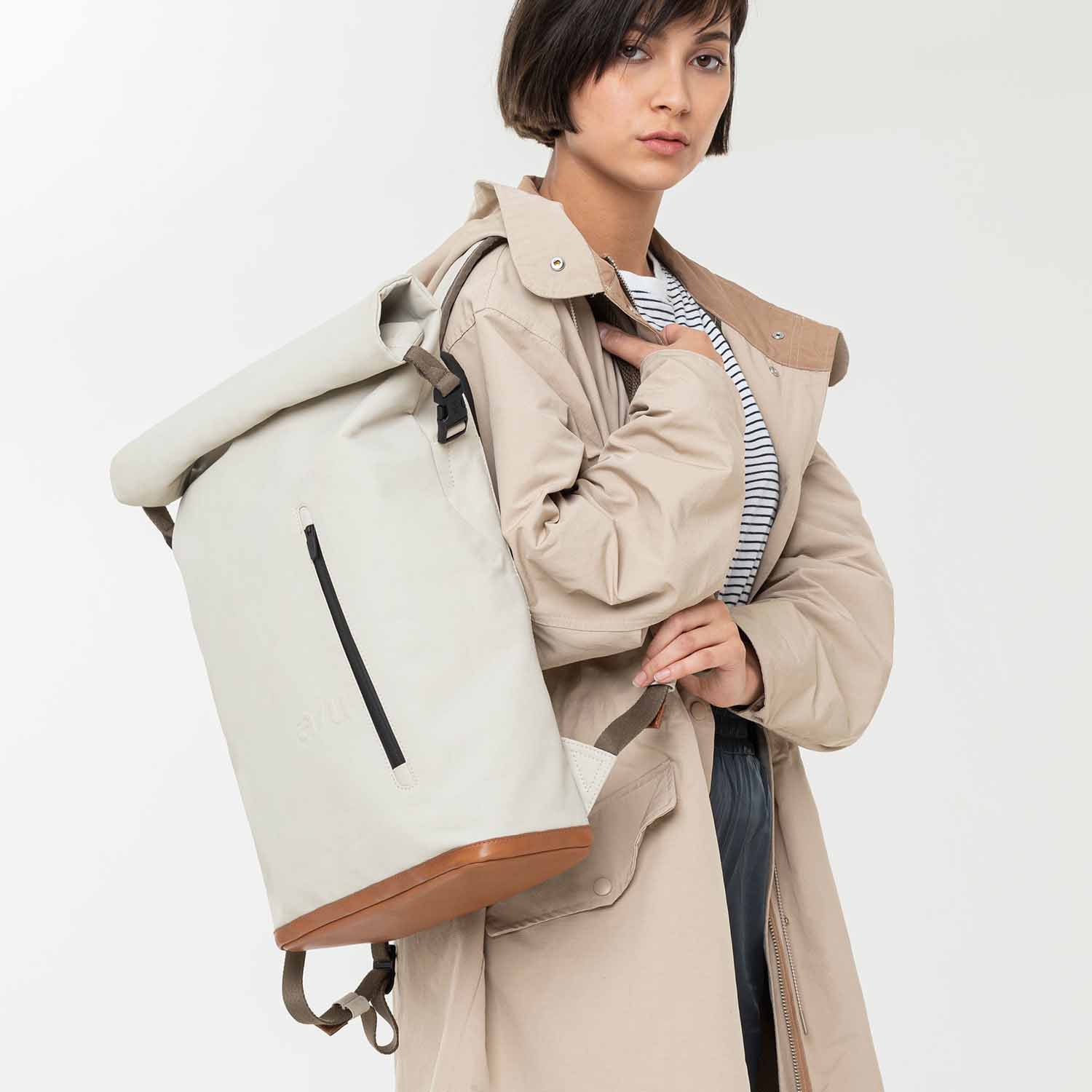 aunts & uncles Japan Fukui Rolltop Rucksack mit 15" Notebookfach dust aunts & uncles Japan Fukui Rolltop Rucksack mit 15" Notebookfach dust