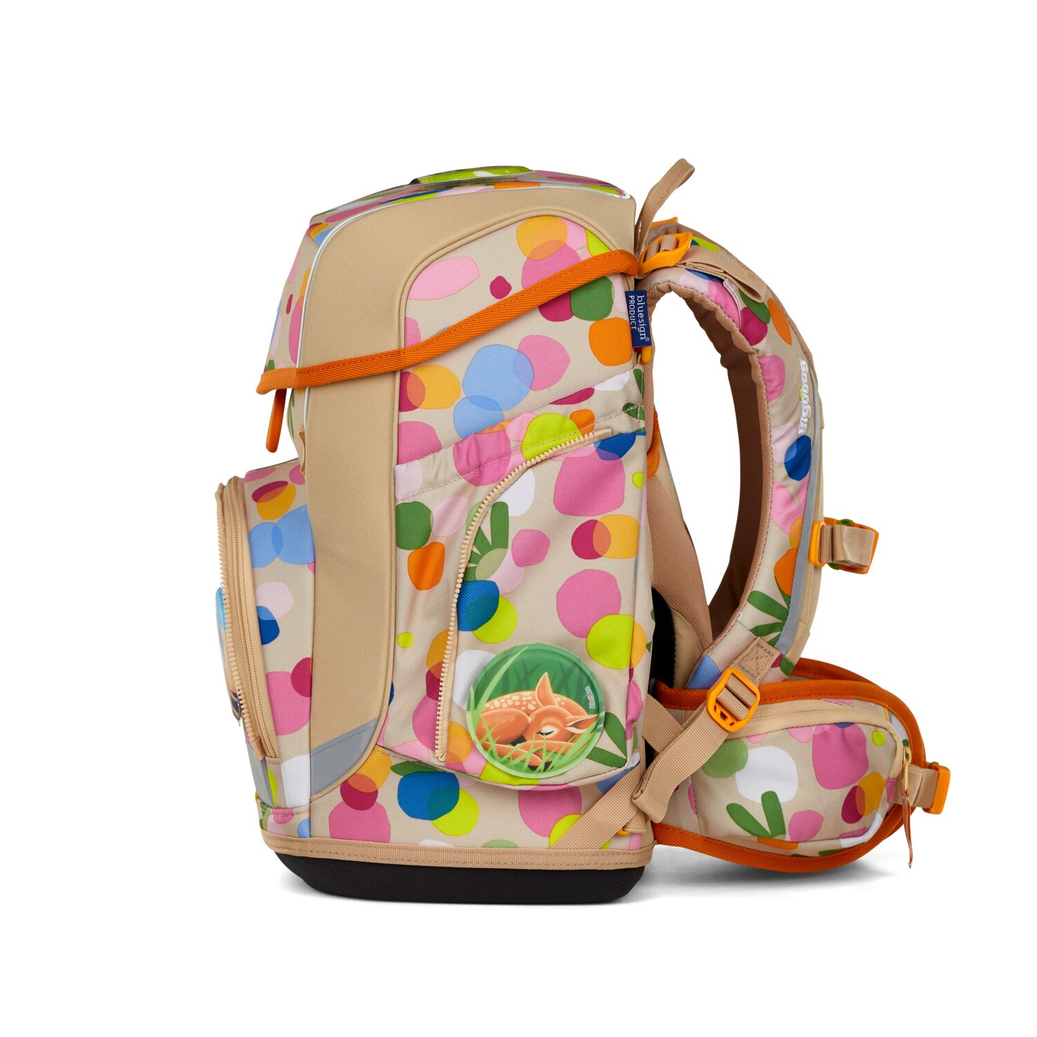 ergobag cubo ECO HERO 5-teiliges Schulrucksack-Set 2025 Flower PowBär
