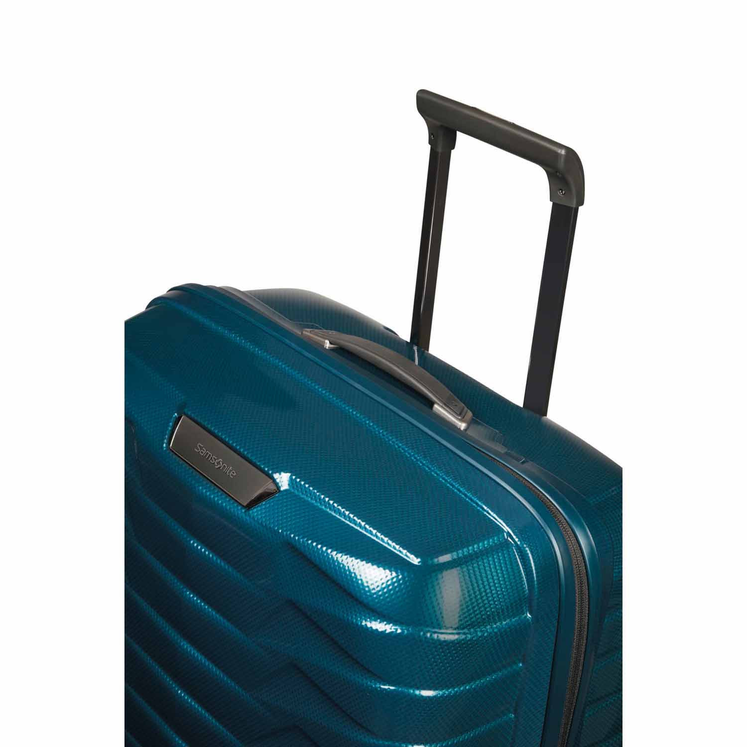 Samsonite Proxis Trolley mit 4 Rollen 69cm + GRATIS HOTELGUTSCHEIN Petrol Blue Samsonite Proxis Trolley mit 4 Rollen 69cm + GRATIS HOTELGUTSCHEIN Petrol Blue