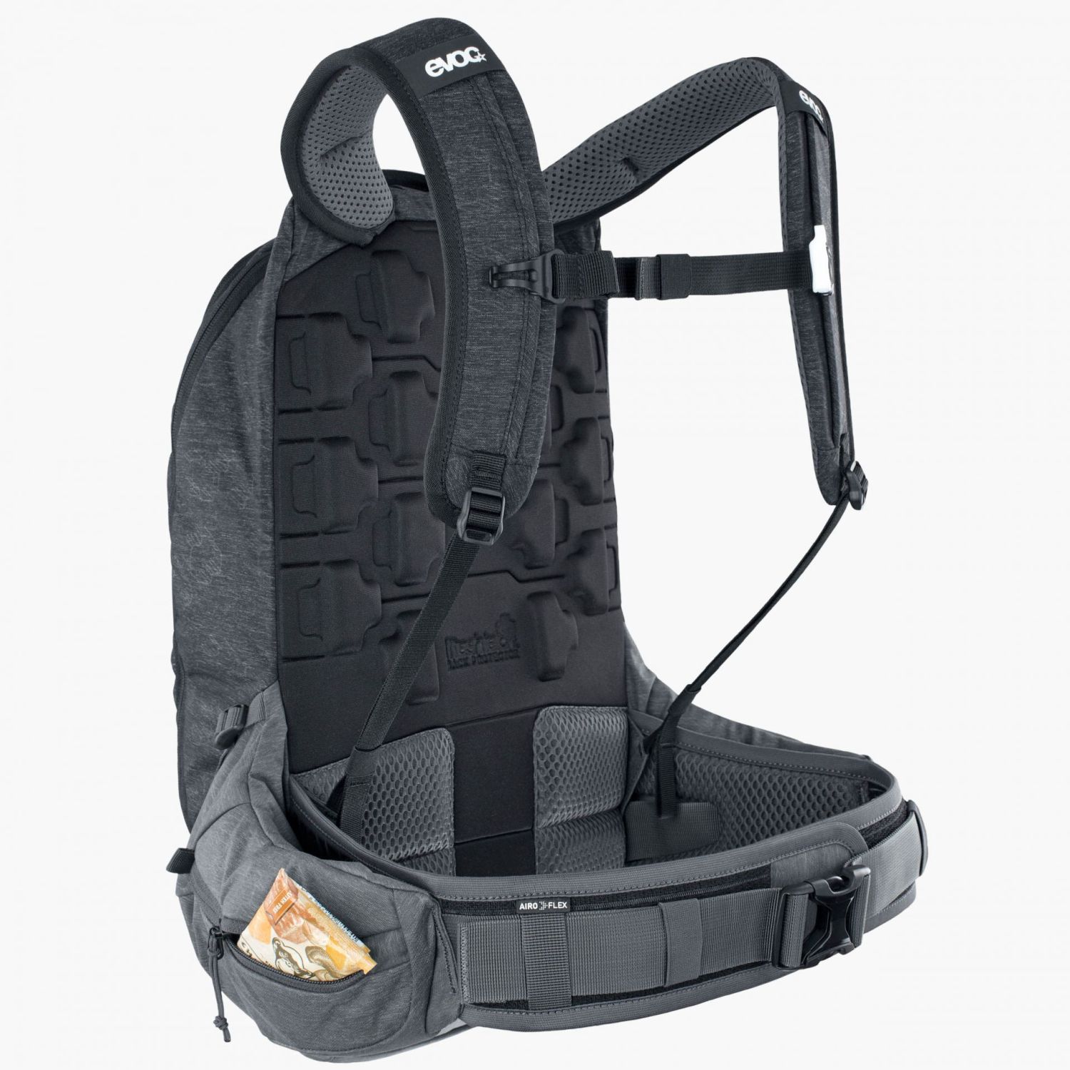 evoc Protector Backpacks Trail Pro 16 S/M Black - Carbon Grey