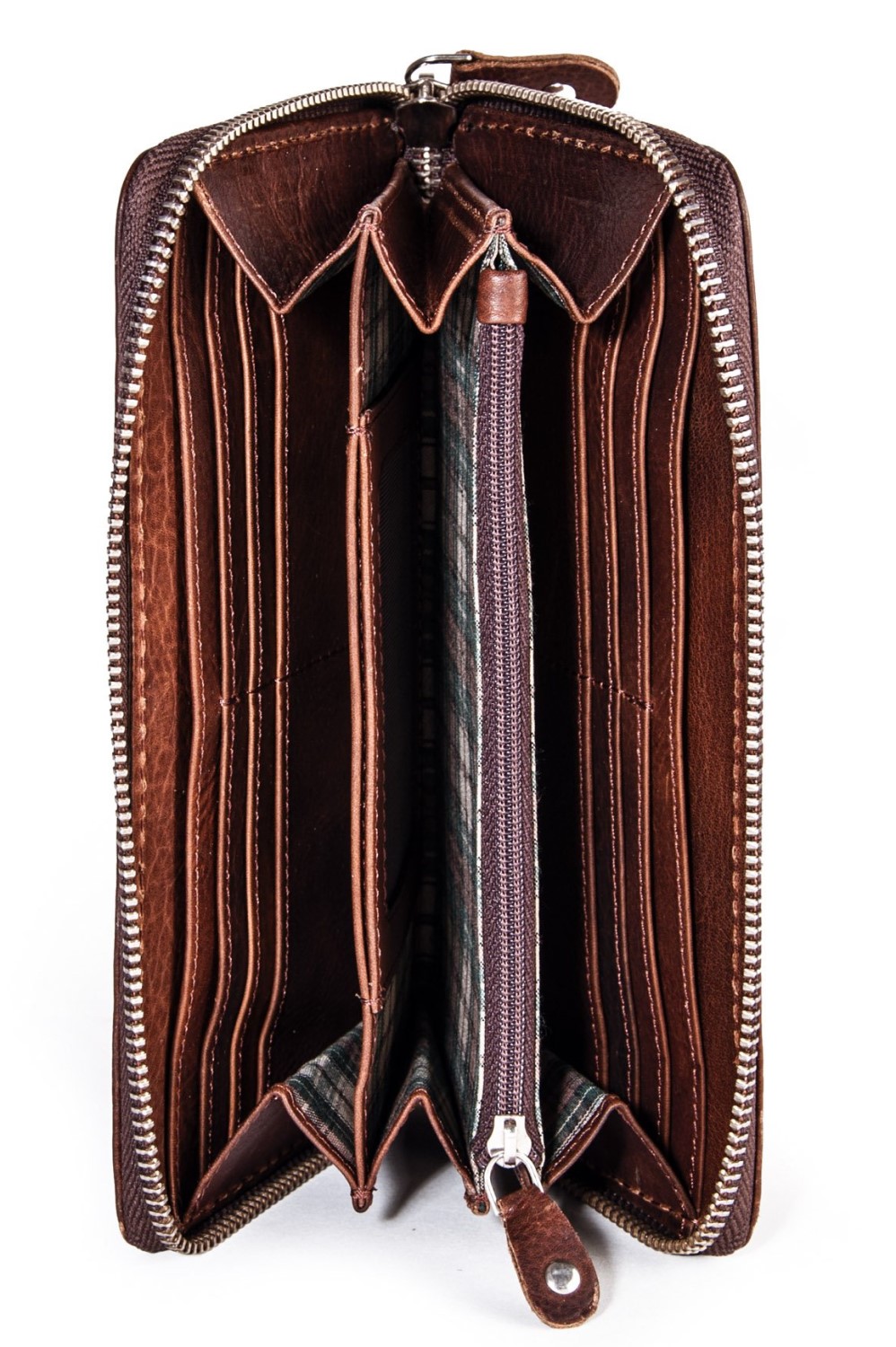 Harold's Saddle Reißverschluss-Börse L Braun