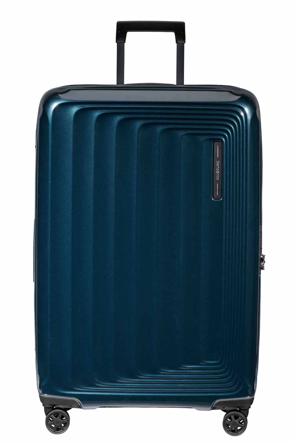 Samsonite Nuon Trolley mit 4 Rollen erweiterbar 75cm + GRATIS HOTELGUTSCHEIN Metallic Dark Blue