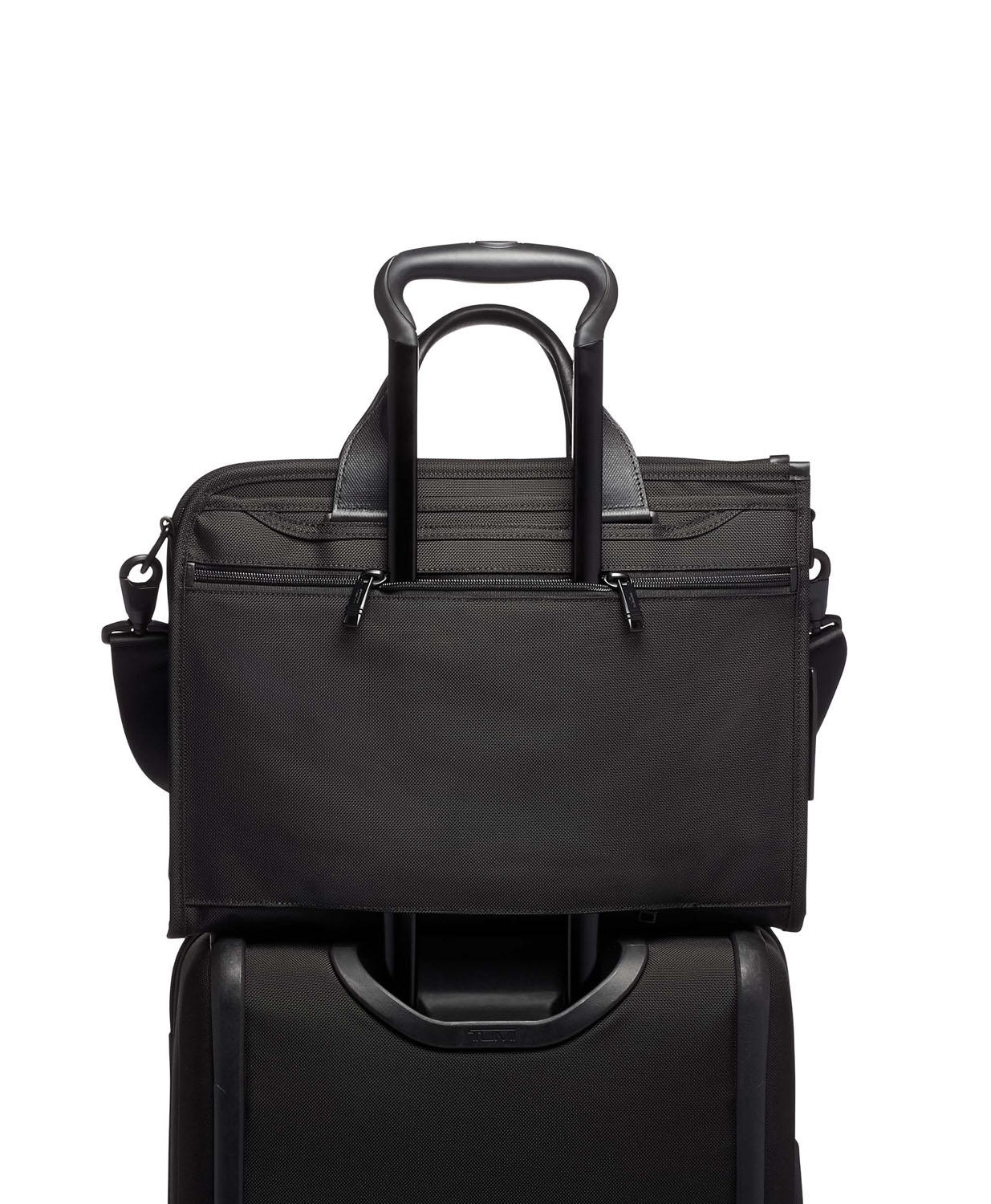 Tumi Alpha 3 Slim Deluxe Portfolio (schmal) + GRATIS HOTELGUTSCHEIN Black