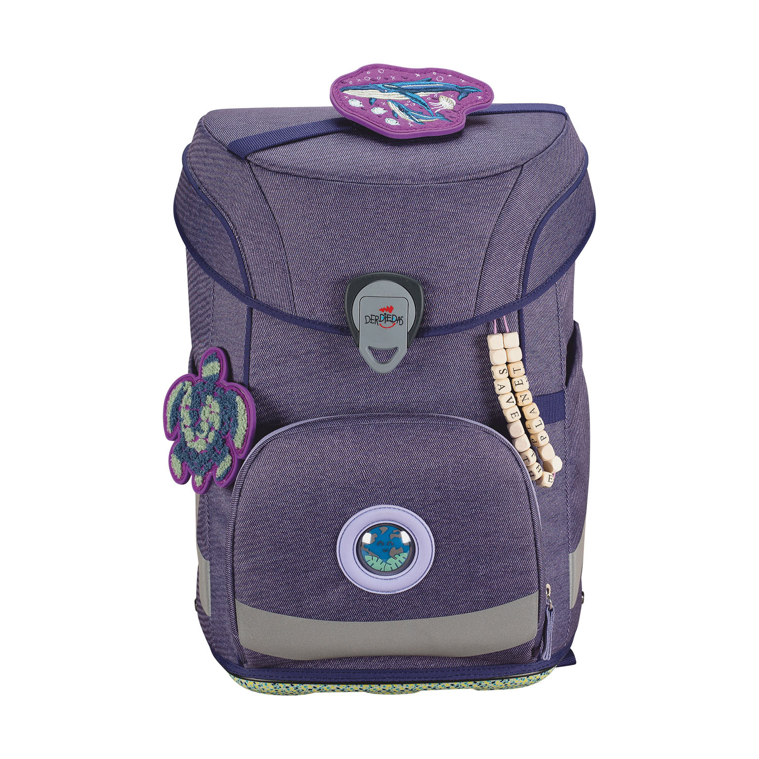 DerDieDas ErgoFlex EASY Exklusiv "ECO" Schulrucksack-Set 5-teilig, aus Bananenfasern! My Planet