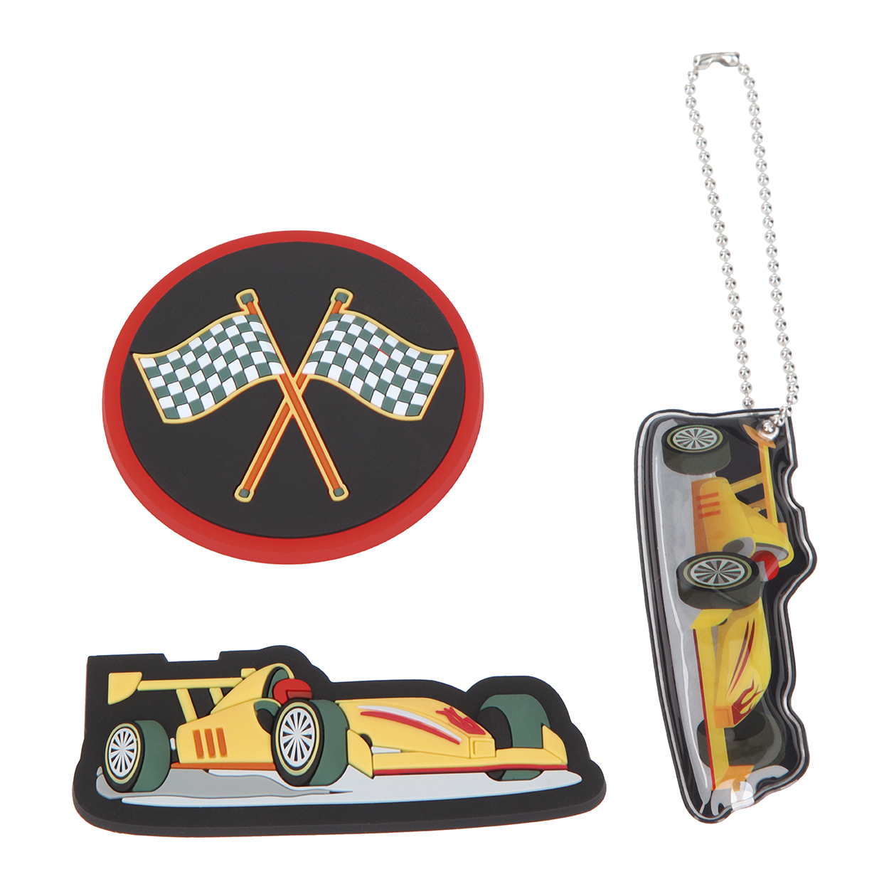 McNeill Schulzubehör McTaggies, Set 3-teilig Racecar McNeill Schulzubehör McTaggies, Set 3-teilig Racecar