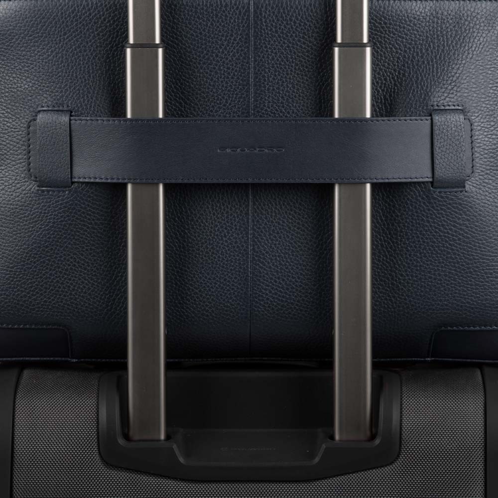Piquadro ILI Kurzgriff-Laptoptasche mit zwei Fächern und iPad®Air/Pro 9,7-Fach Nachtblau