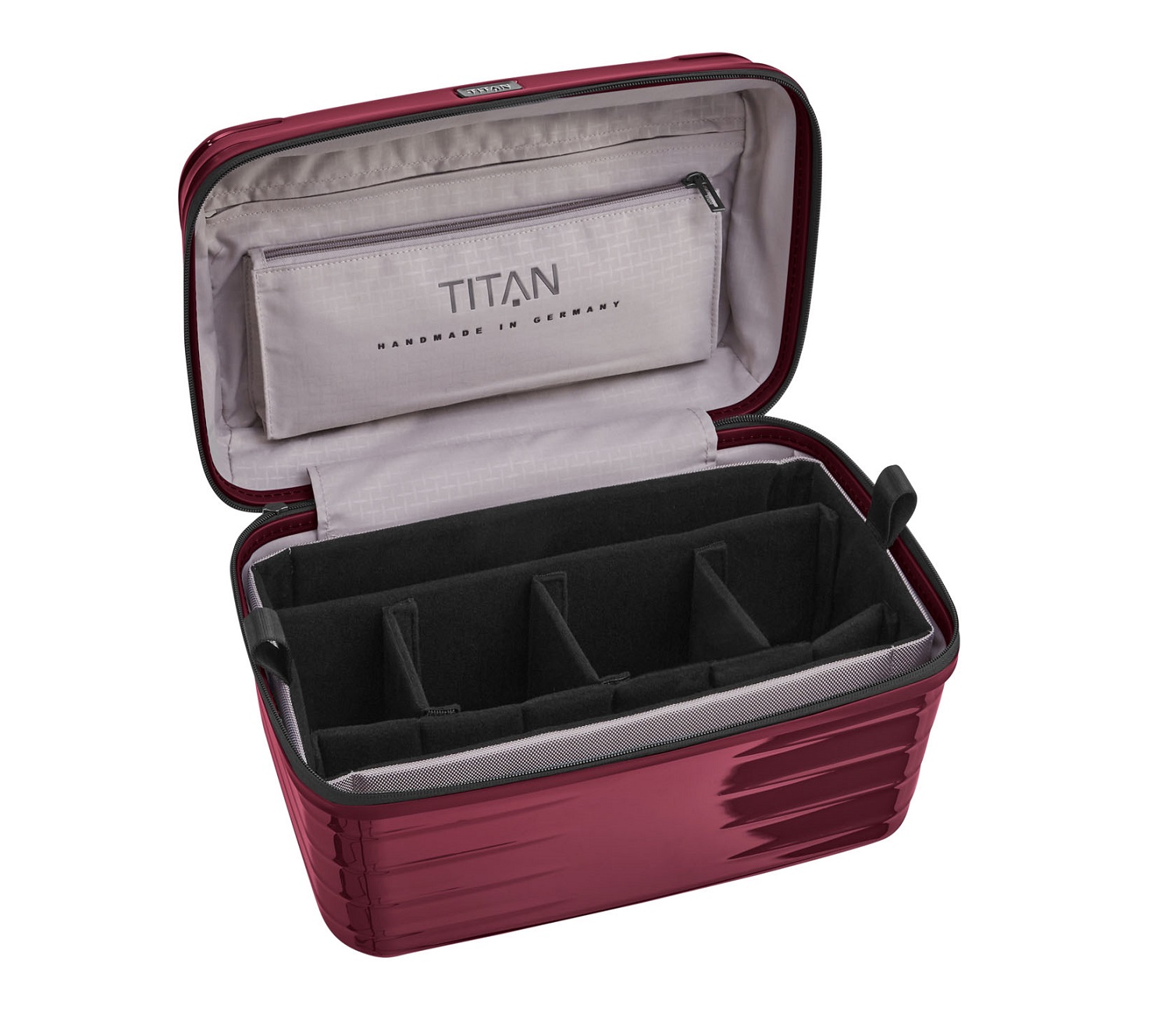 TITAN Litron Beautycase + Gratis Hotelgutschein Kirschrot