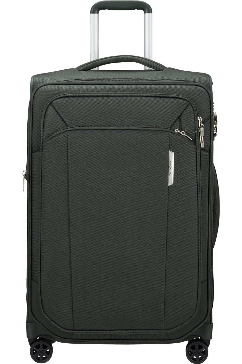 Samsonite Respark Trolley mit 4 Rollen erweiterbar 67cm + GRATIS HOTELGUTSCHEIN Forest Green