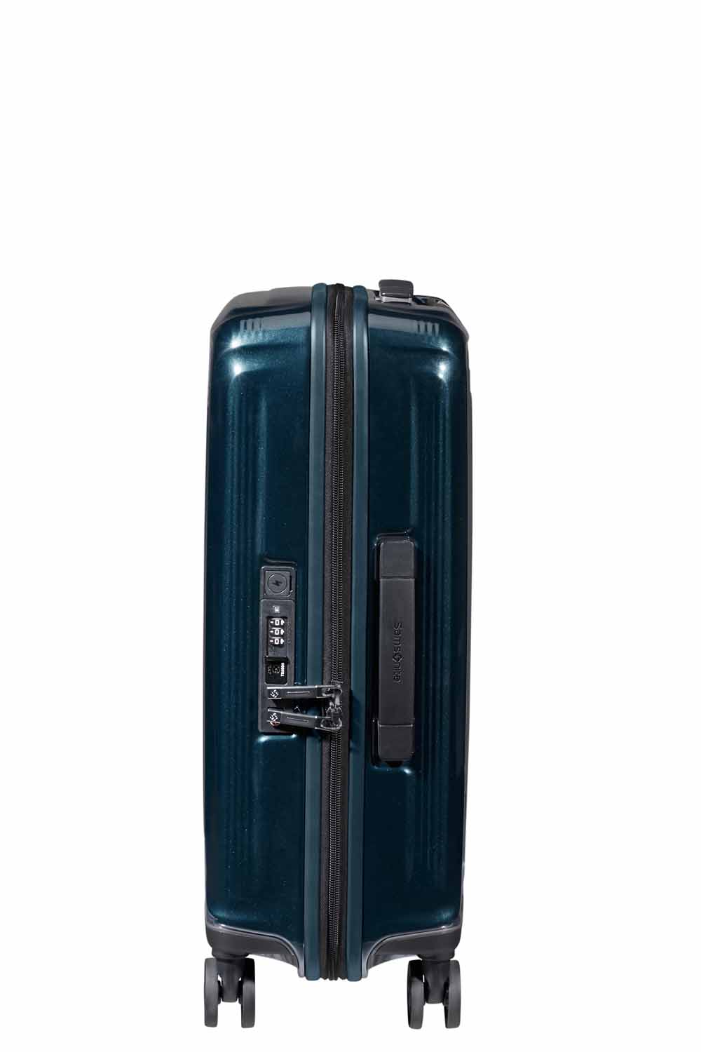 Samsonite Nuon Trolley mit 4 Rollen erweiterbar 55cm + GRATIS HOTELGUTSCHEIN Metallic Dark Blue Samsonite Nuon Trolley mit 4 Rollen erweiterbar 55cm + GRATIS HOTELGUTSCHEIN Metallic Dark Blue