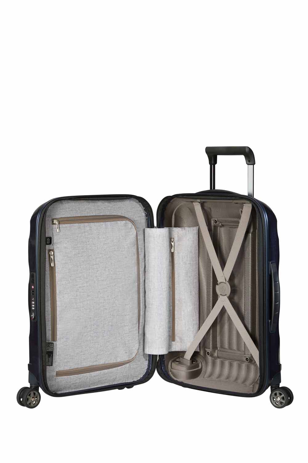 Samsonite C-Lite Trolley mit 4 Rollen erweiterbar 55cm + GRATIS HOTELGUTSCHEIN Midnight Blue