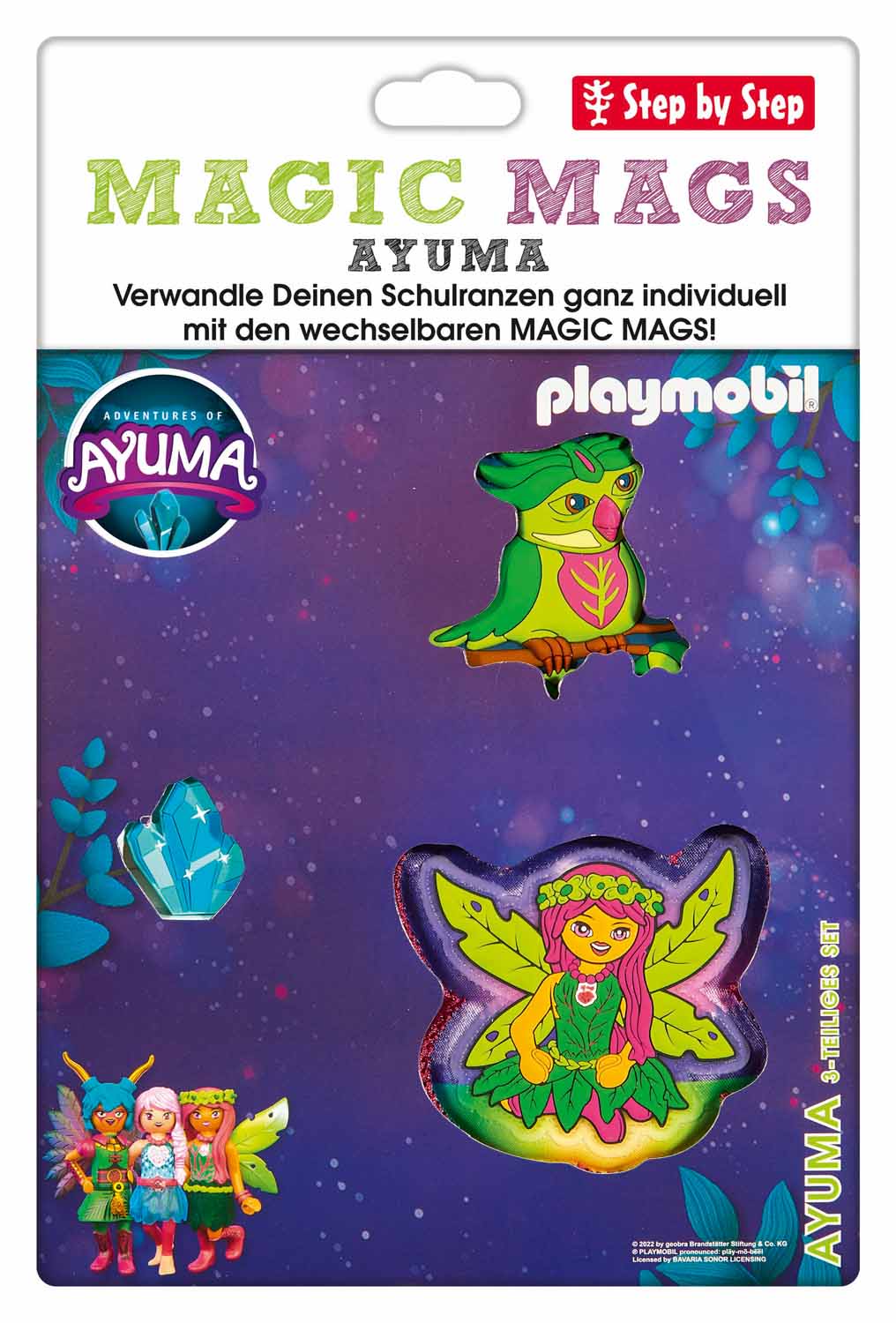 Step by Step MAGIC MAGS PLAYMOBIL, 3-teiliges Set "Adventures of Ayuma", Leavi Step by Step MAGIC MAGS PLAYMOBIL, 3-teiliges Set "Adventures of Ayuma", Leavi