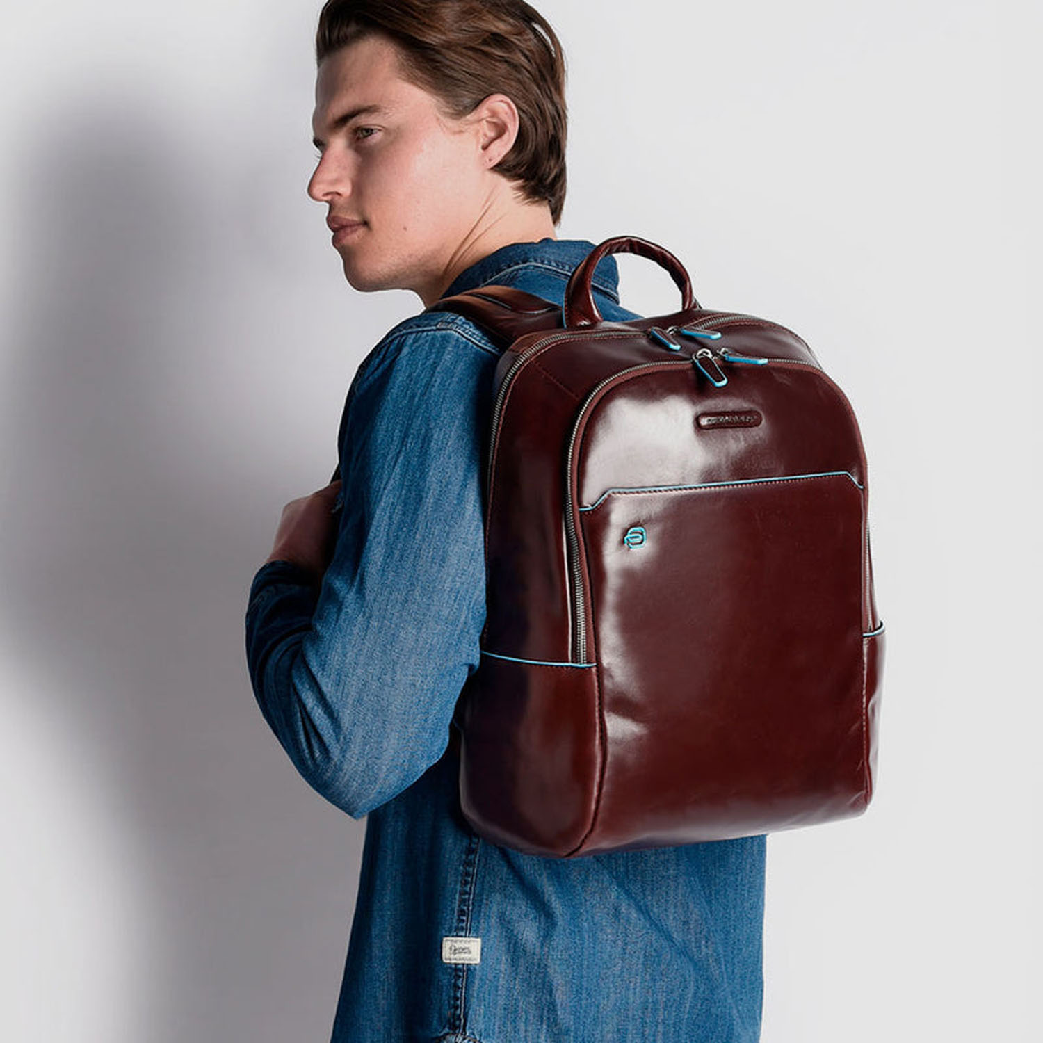 Piquadro Blue Square Kleiner Laptoprucksack 14" mit iPad®-Fach Schwarz Piquadro Blue Square Kleiner Laptoprucksack 14" mit iPad®-Fach Schwarz