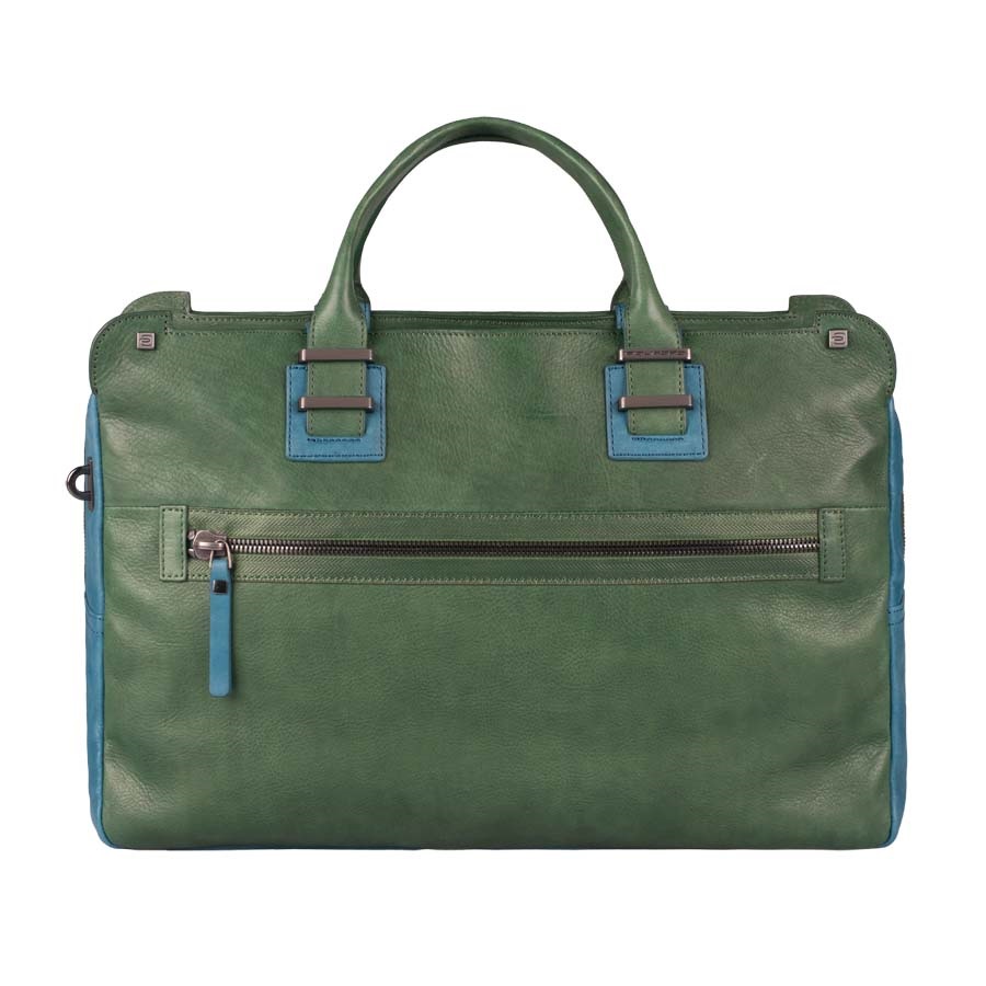 Piquadro TAU Doppelgriff-Laptoptasche mit Front-tasche und Fach für Tablet forest green Piquadro TAU Doppelgriff-Laptoptasche mit Front-tasche und Fach für Tablet forest green