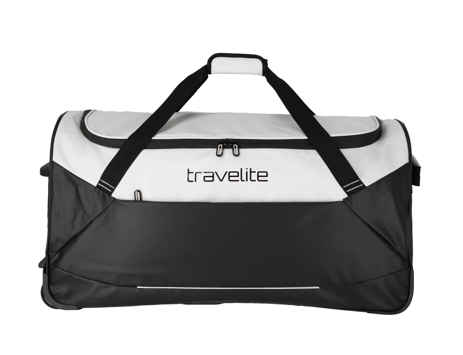 Travelite Basics Plane Rollenreisetasche 71cm Schwarz/Weiß Travelite Basics Plane Rollenreisetasche 71cm Schwarz/Weiß