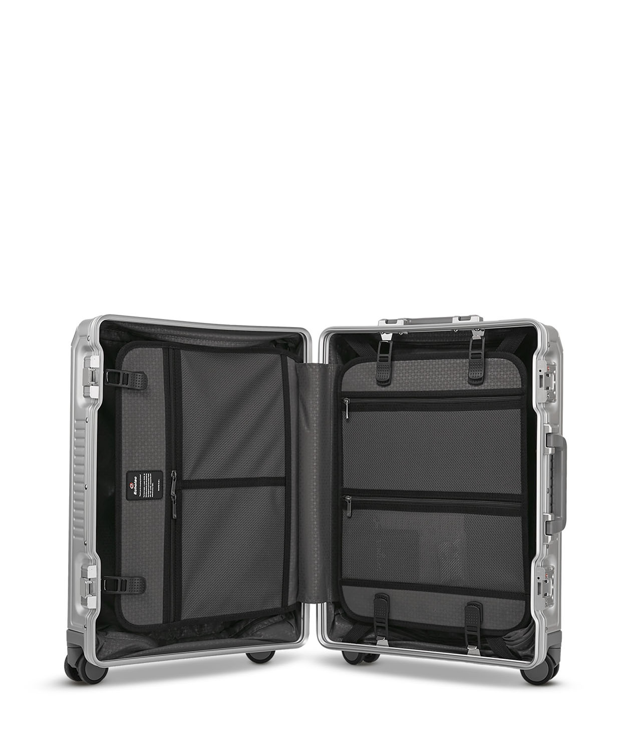 ECHOLAC Shogun Classic Aluminium-Handgepäck Koffer S 4-Rollen Silver