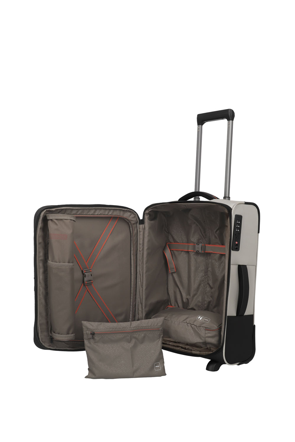 Travelite Crosslite Trolley S 2-Rollen erweiterbar Natur