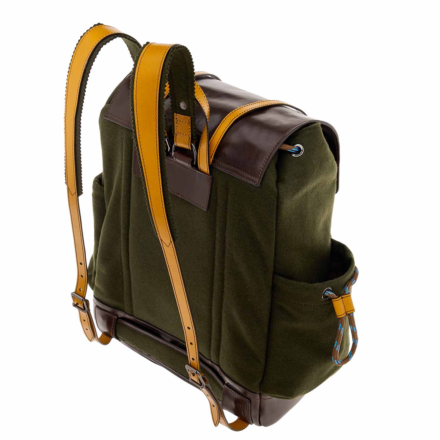 The Bridge Loden Capsule Rucksack 0601125F Braun/Grün Loden/Dunkles Ruthenium