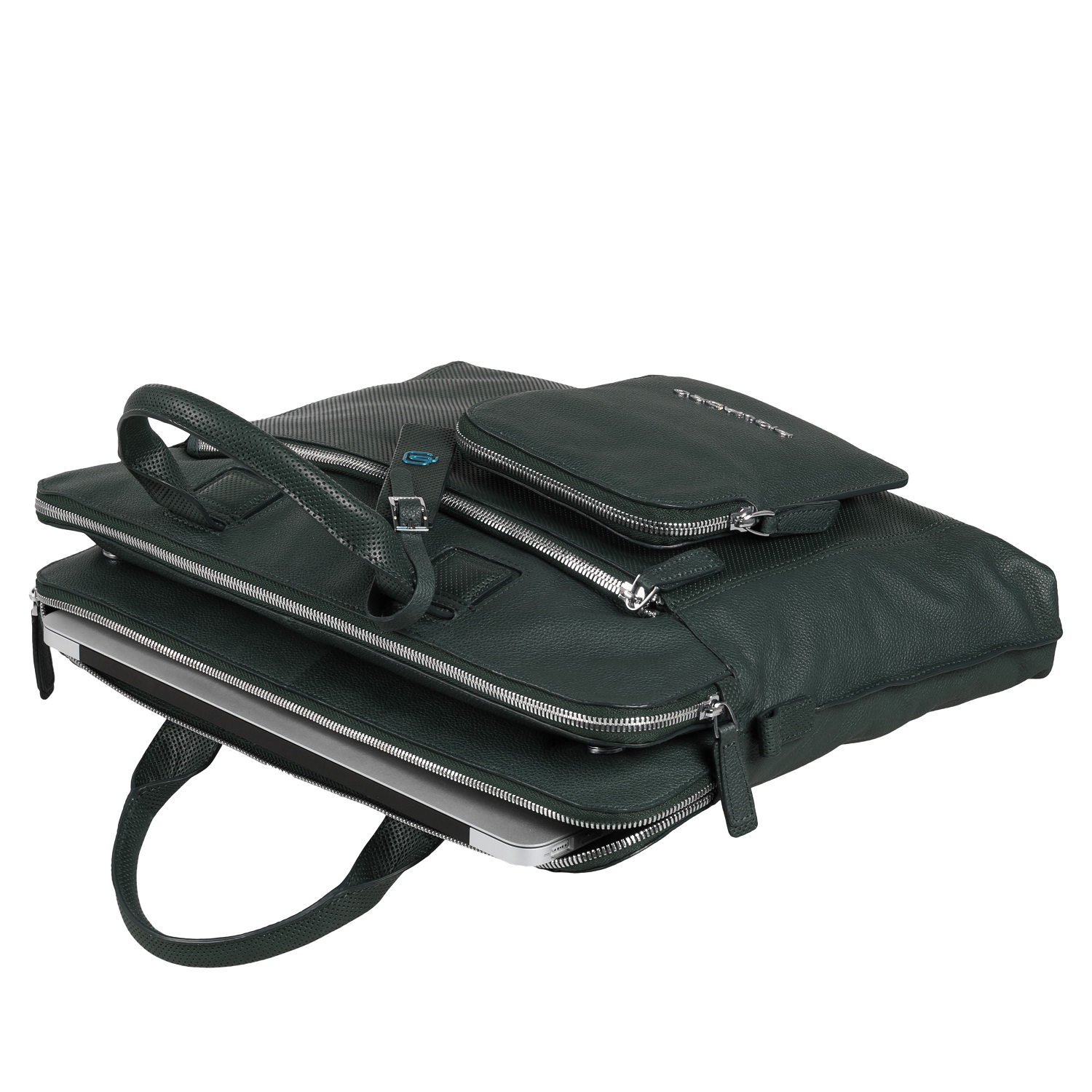 Piquadro Laszlo Doppelgriff-Laptoptasche mit 15" Laptopfach midnight blue