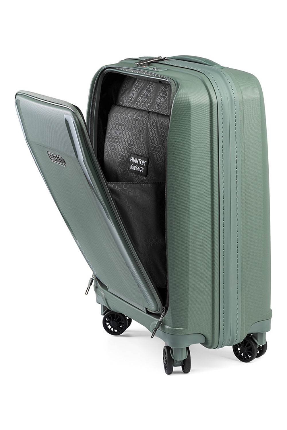 epic Phantom SL FastBACK Trolley S 4R 55cm mit Vordertasche EdenGREEN