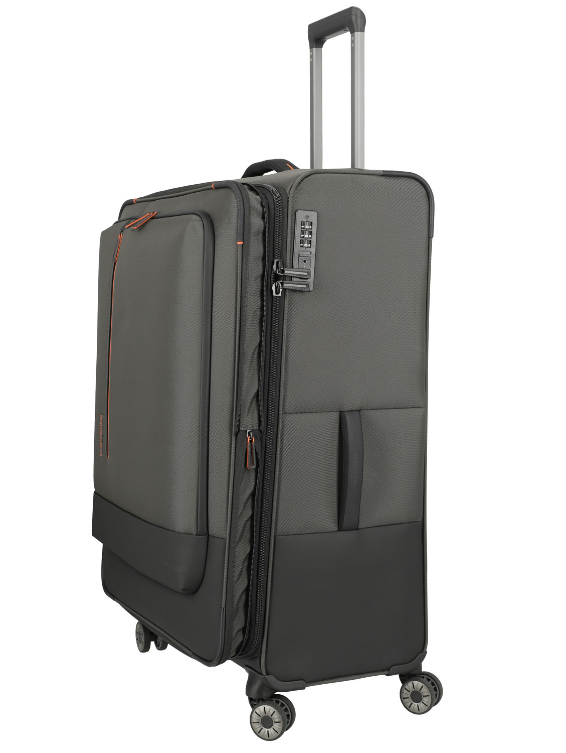Travelite Crosslite Trolley XL 4-Rollen erweiterbar Oliv