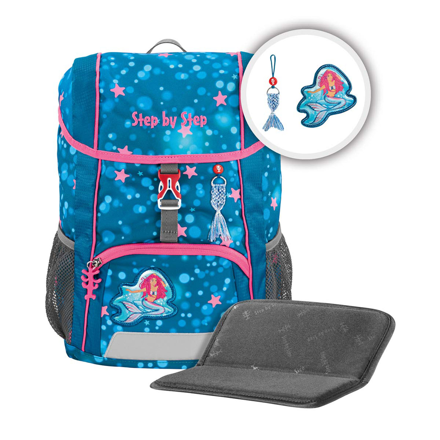 Step by Step Kinderrucksack KID Rucksack-Set, 3-teilig inkl. Sitzkissen Mermaid Lola Step by Step Kinderrucksack KID Rucksack-Set, 3-teilig inkl. Sitzkissen Mermaid Lola
