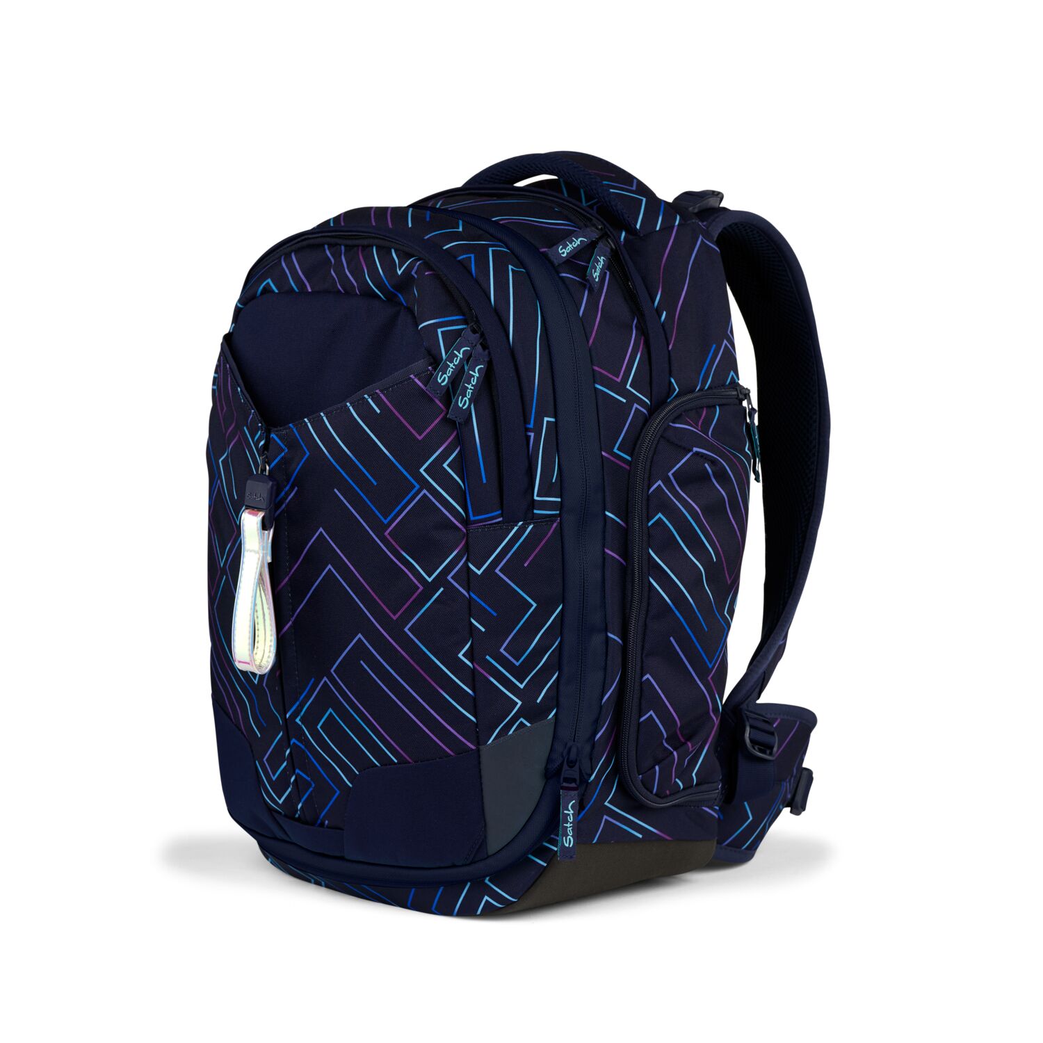 satch match Schulrucksack Purple Laser