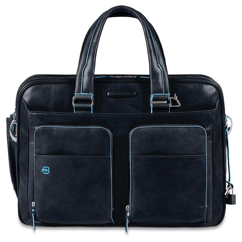 Piquadro Blue Square Erweiterbare Kurzgriff-Laptoptasche 15" mit iPad-Fach Nachtblau Piquadro Blue Square Erweiterbare Kurzgriff-Laptoptasche 15" mit iPad-Fach Nachtblau