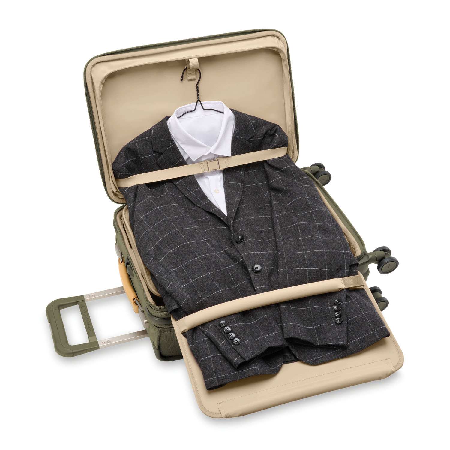 Briggs & Riley Baseline Essential 22" Carry-On Expandable Spinner Olive Briggs & Riley Baseline Essential 22" Carry-On Expandable Spinner Olive