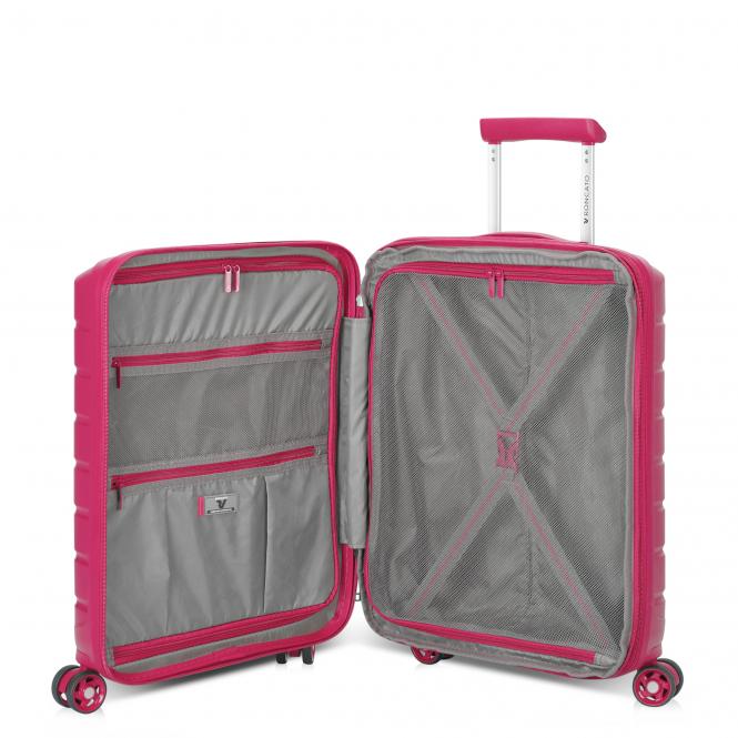 Roncato B-Flying Kabinentrolley, erweiterbar 55cm magenta