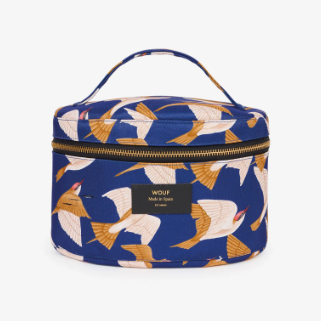 Wouf Accessories XL Beauty Bag Recycled Collection Blue Birds