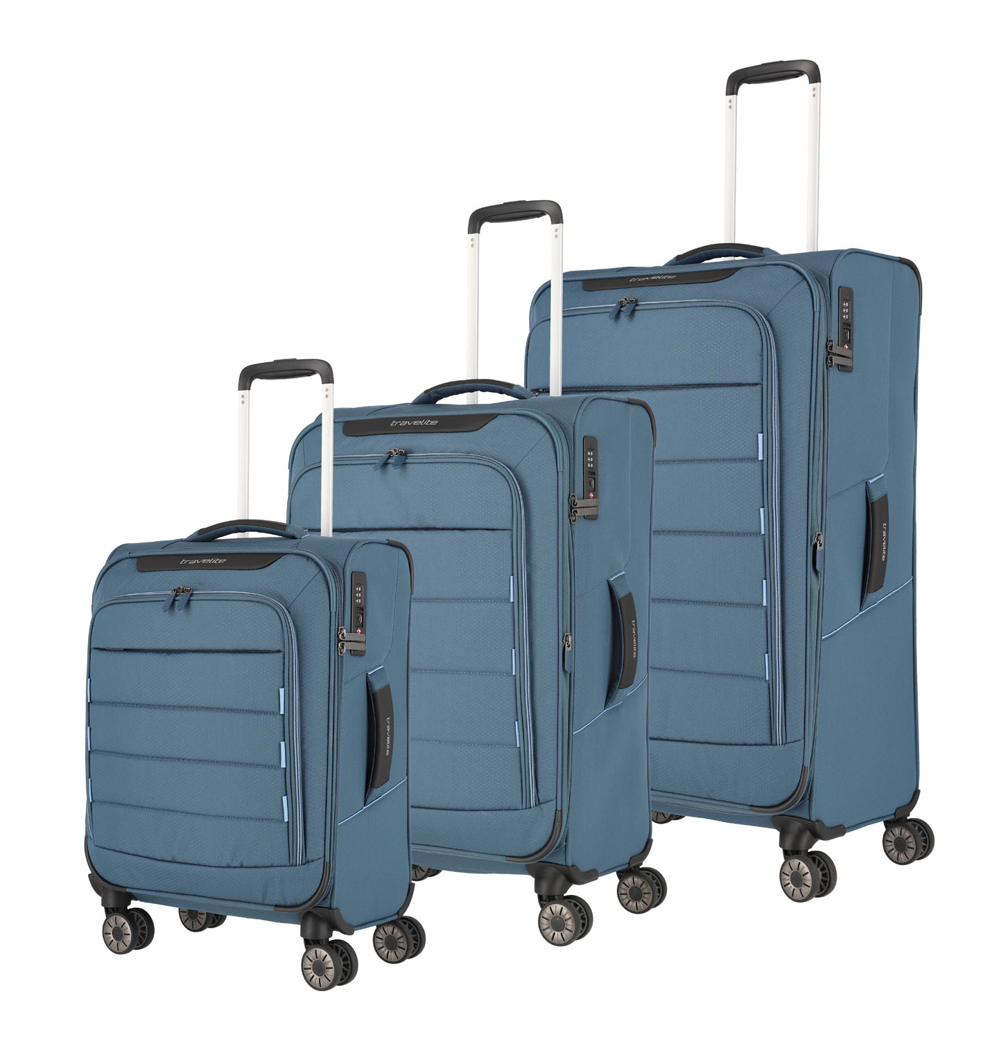 Travelite Skaii Trolley-Set 4-Rad, L erw./M erw./S Panoramablau Travelite Skaii Trolley-Set 4-Rad, L erw./M erw./S Panoramablau