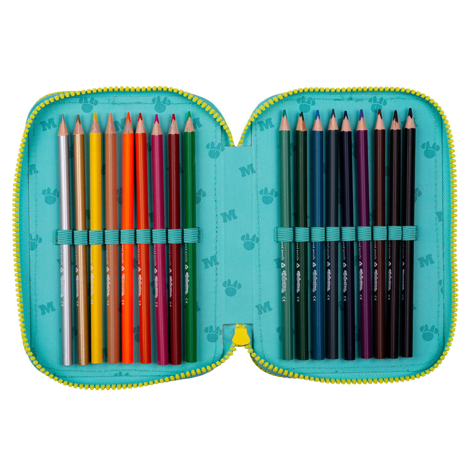 McNeill Schulzubehör CoolPack Etui gefüllt, 3-Zip -Kollektion Disney MINNIE MOUSE