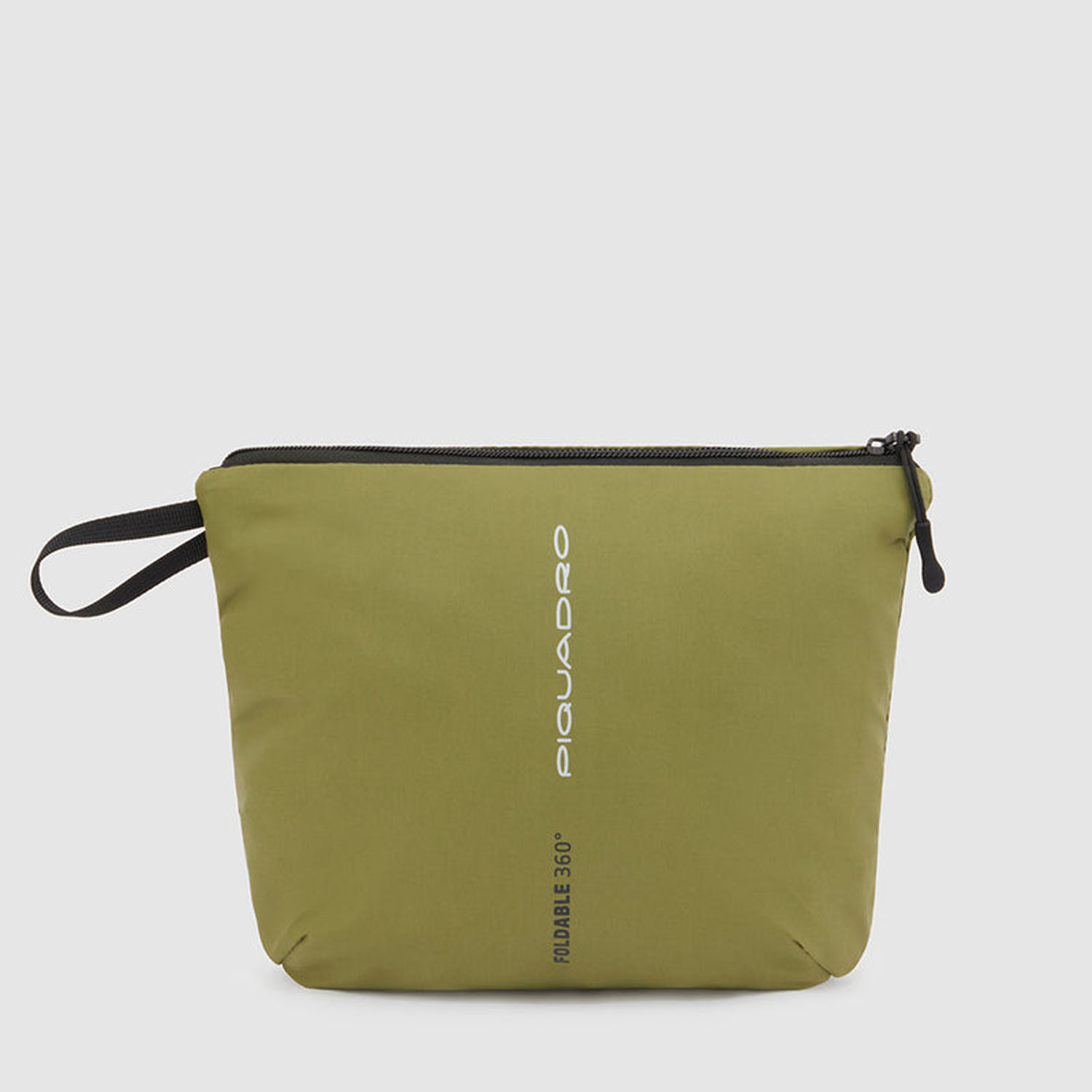 Piquadro Foldable Faltbarer Laptop-Rucksack aus rezykliertem Stoff Militärgrün