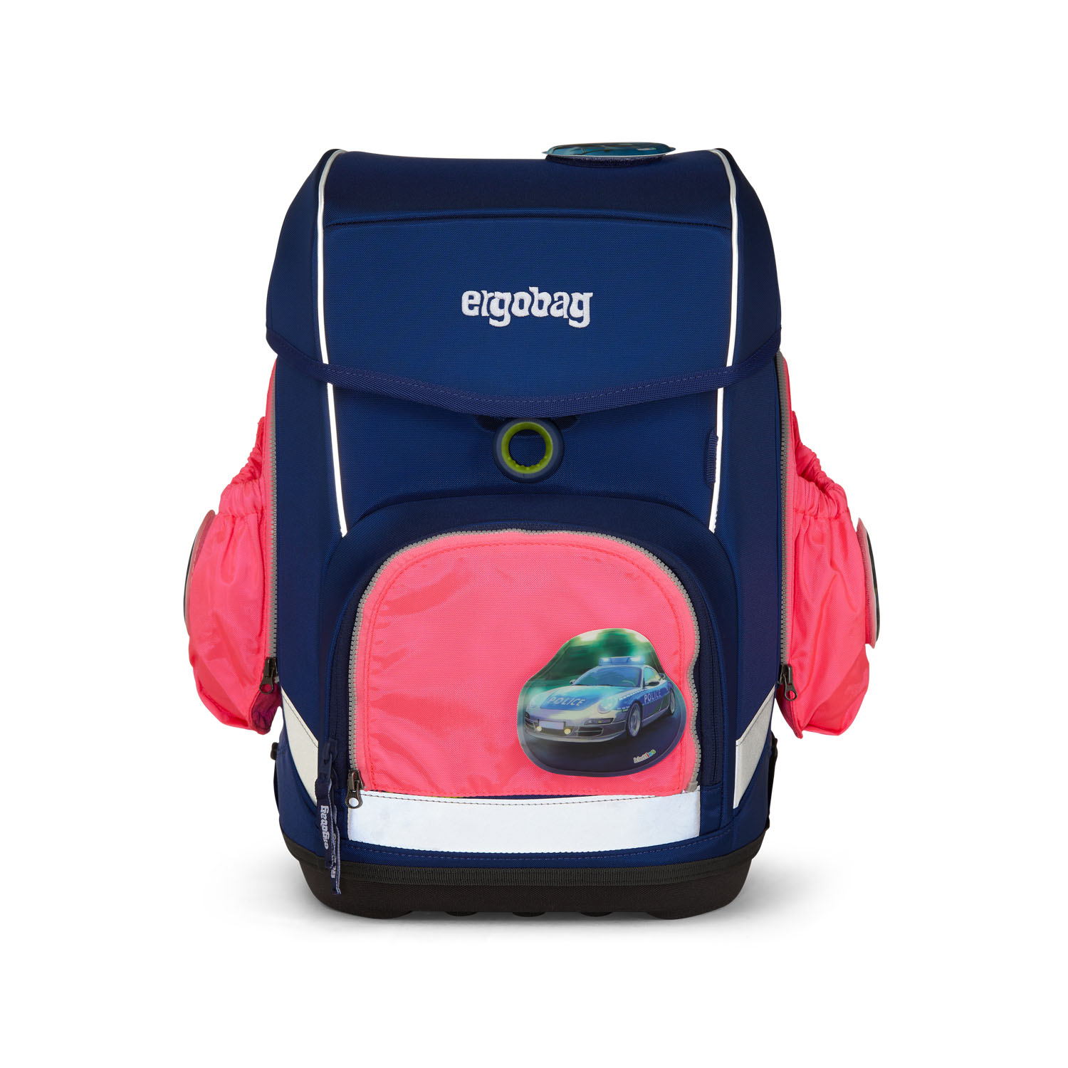 ergobag Schulzubehör Seitentaschen Zip-Set 'FLUO', 3-tlg. ab 2020 Pink