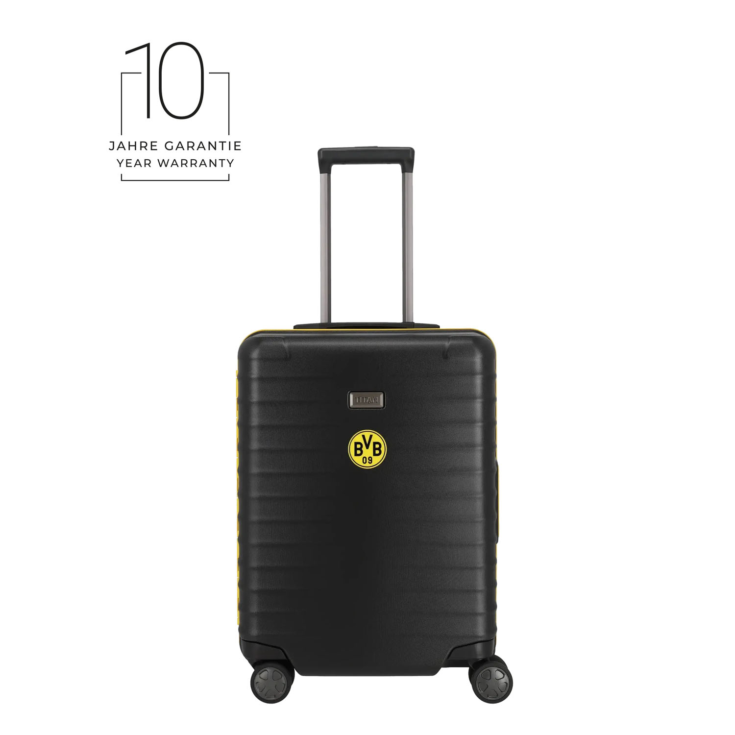 TITAN Litron Frame BVB-Edition 4-Rollen-Kabinentrolley 55 cm + Gratis Hotelgutschein Schwarz/gelb TITAN Litron Frame BVB-Edition 4-Rollen-Kabinentrolley 55 cm + Gratis Hotelgutschein Schwarz/gelb