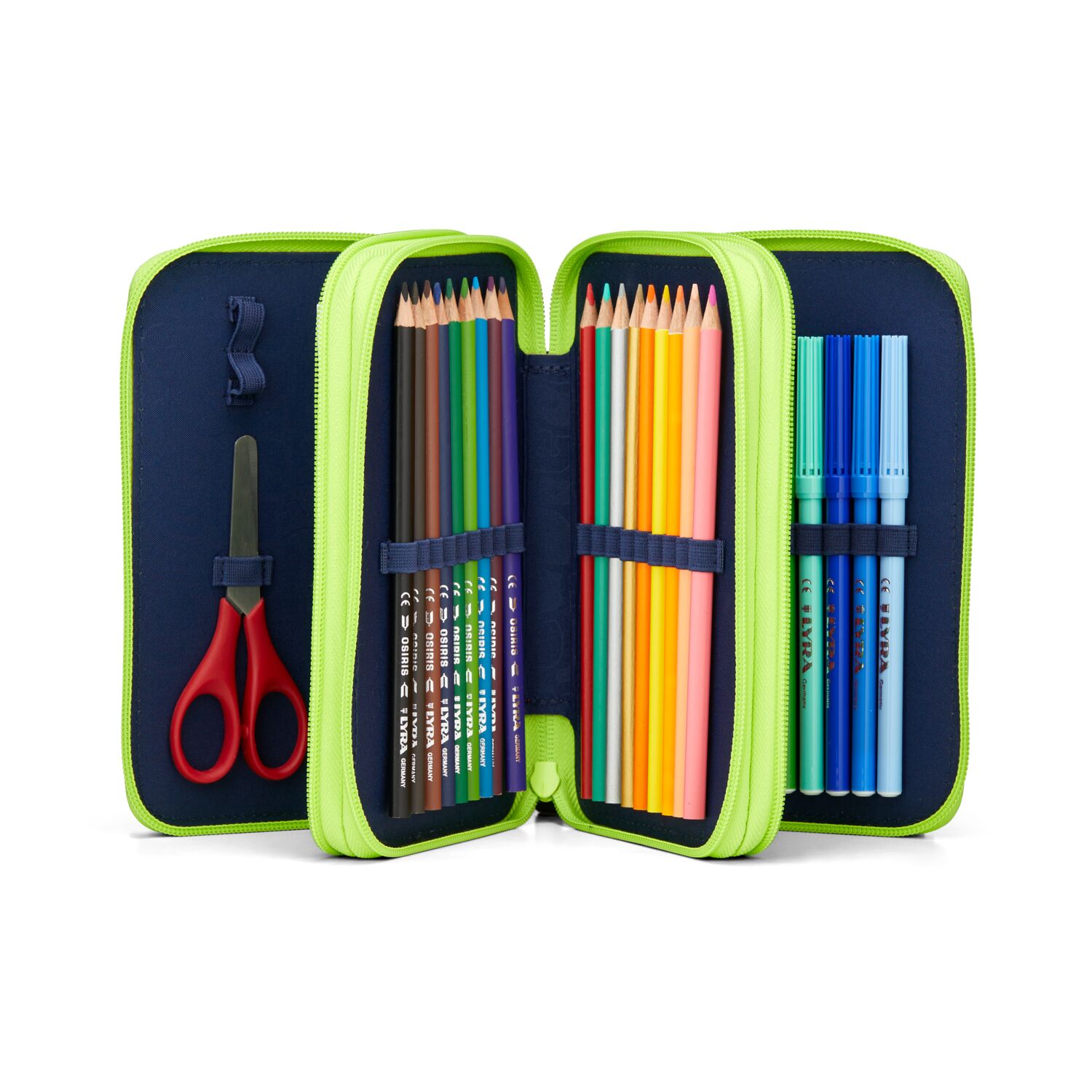 ergobag Schulzubehör LUMI Edition Maxi-Mäppchen, befüllt mit 3 Fächern 2025 CyBär Race ergobag Schulzubehör LUMI Edition Maxi-Mäppchen, befüllt mit 3 Fächern 2025 CyBär Race