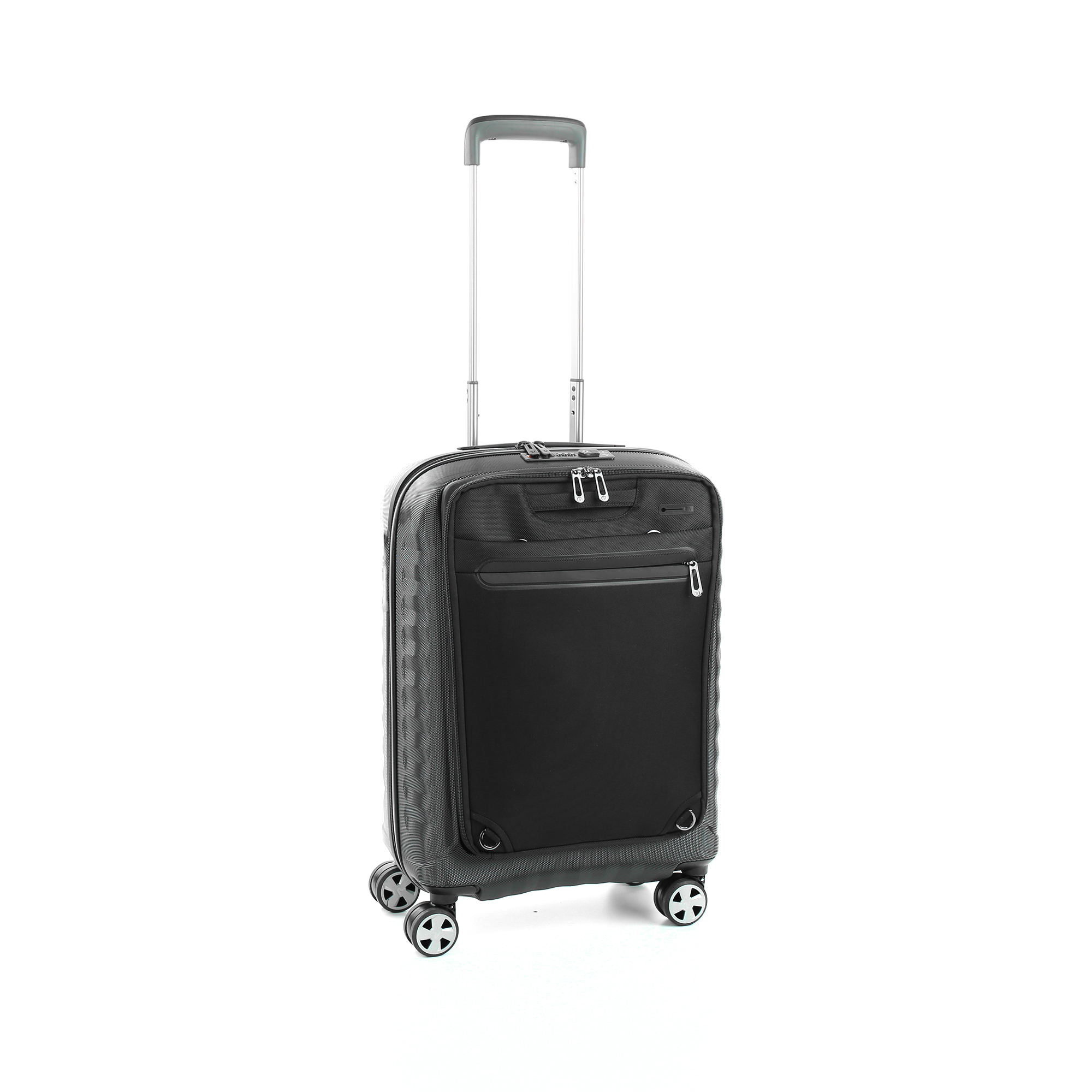 Roncato Double Premium Cabin Trolley 4R Black Roncato Double Premium Cabin Trolley 4R Black