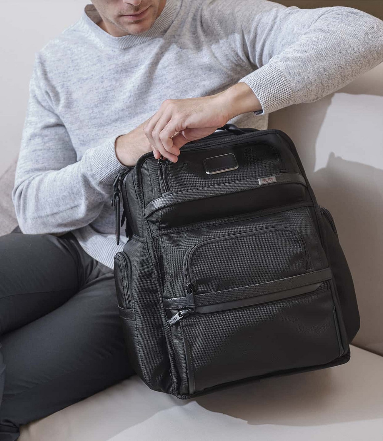 Tumi Alpha 3 Brief Pack® Rucksack Ballistic 15" Black Tumi Alpha 3 Brief Pack® Rucksack Ballistic 15" Black