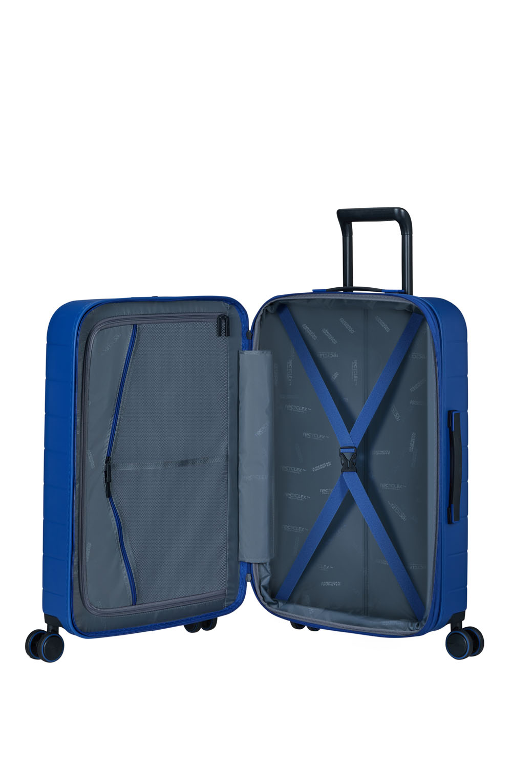 American Tourister Novastream Trolley 67cm mit 4 Rollen, erweiterbar Navy Blue