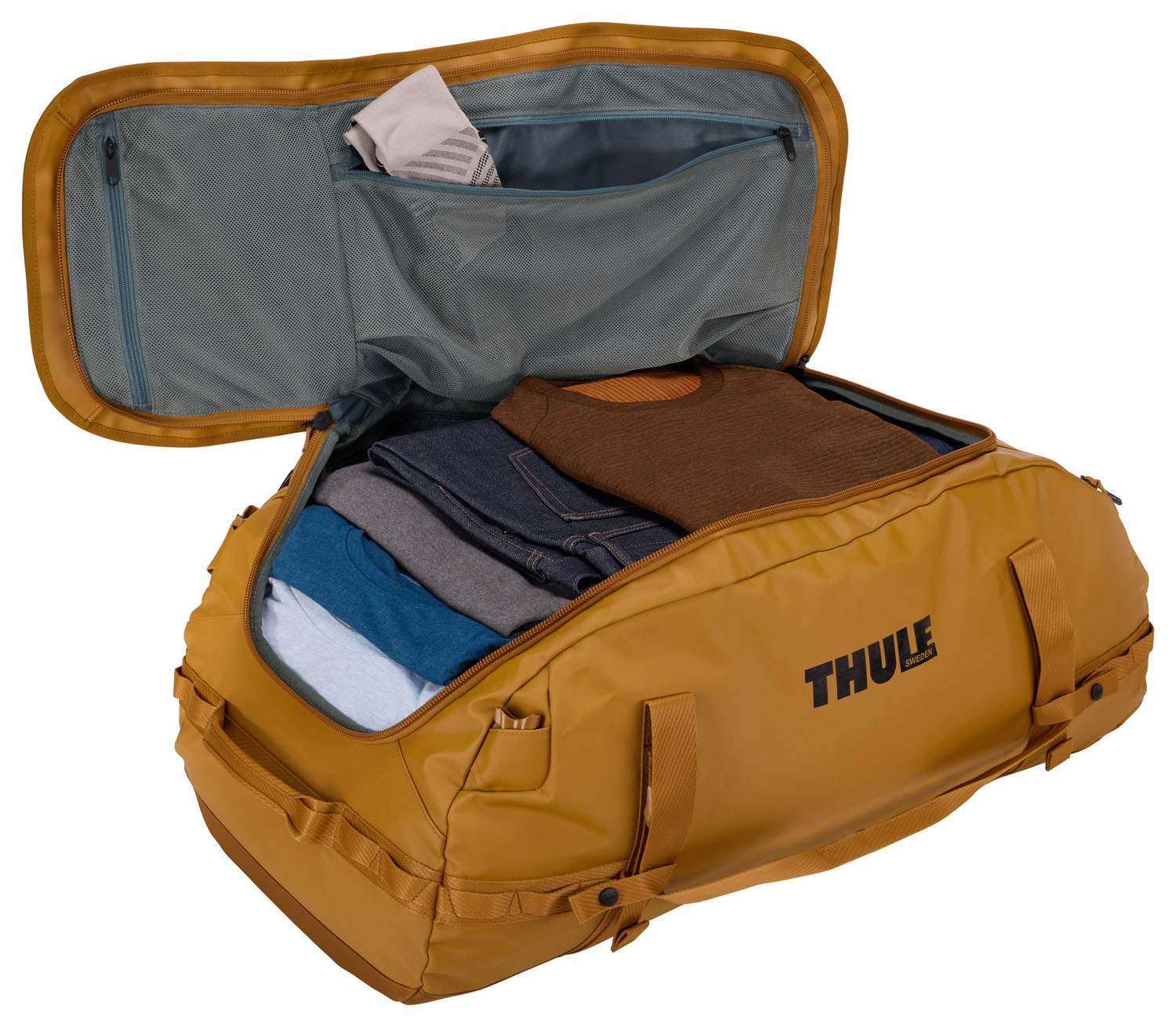 THULE Chasm Reisetasche/Rucksack 90L Golden THULE Chasm Reisetasche/Rucksack 90L Golden